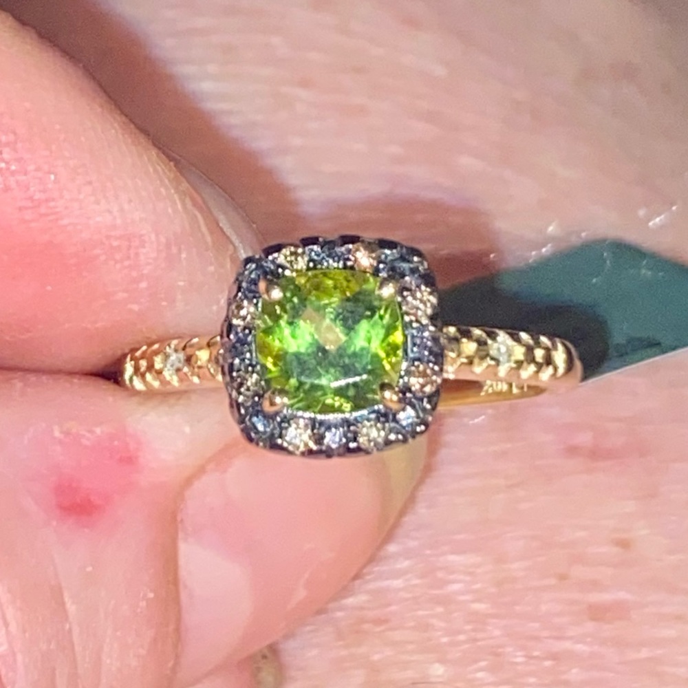 ❌❌❌SOLD❌❌❌NWT / APPRAISAL LORENZO JEWELRY LIMITED PERIDOT,GENUINE DIAMOND RING. - Picture 4 of 14